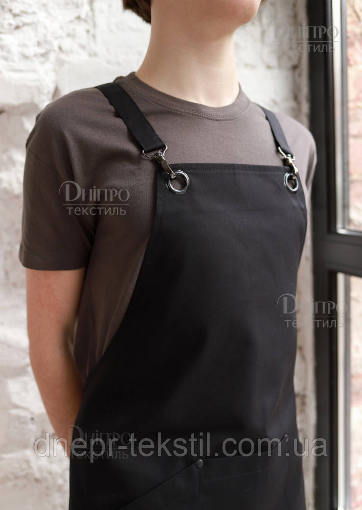 Темно-серая мужская футболка для официантов барменов поваров. Одежда для персонала кафе и ресторанов - фото 6 - id-p2161408436