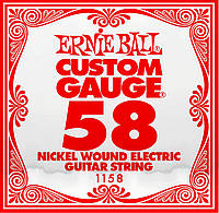 Струна Ernie Ball 1158 Nickel Wound Electric Guitar String .058 TO, код: 6556533