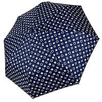 Женский зонт полуавтомат от Toprain на 8 спиц с принтом синий 02020-1 BK, код: 8324075