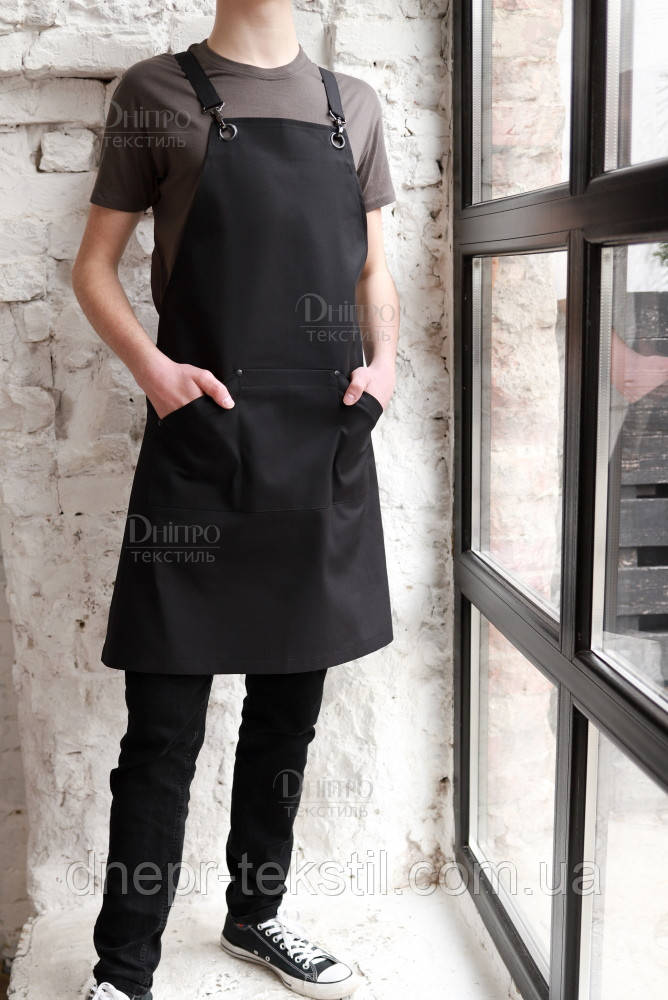 Темно-серая мужская футболка для официантов барменов поваров. Одежда для персонала кафе и ресторанов - фото 5 - id-p2161408436