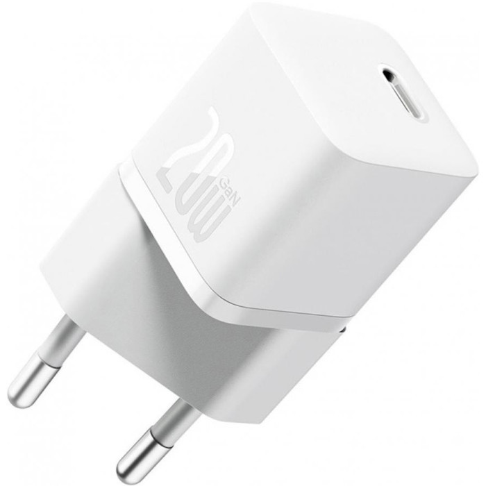 Мережевий зарядний пристрій BASEUS GaN5 Fast Charger Mini 1C 20 White (CCGN050102)