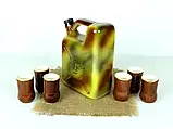 Каністра "паливо внутрішнього згоряння" - набір для спиртного з чарками, фото 4