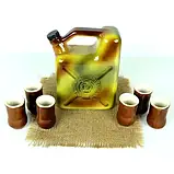 Каністра "паливо внутрішнього згоряння" - набір для спиртного з чарками, фото 3