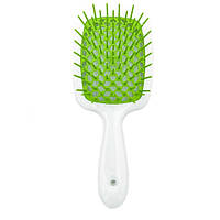 Расческа для волос Janeke Superbrush белый с зеленым QT, код: 8290250