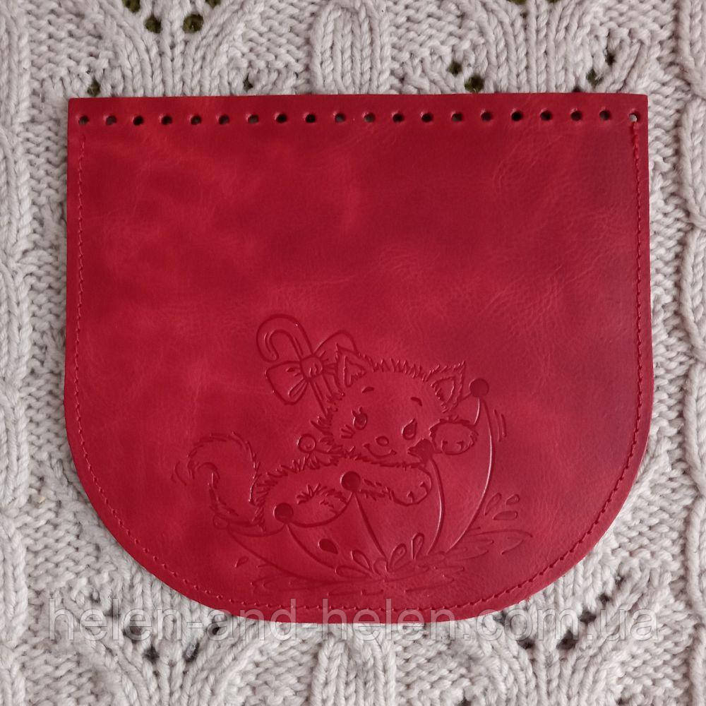 Клапан сумки. "Парасолька". Колір "Червоний", фото 1
