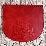 Клапан сумки. "Парасолька". Колір "Червоний", фото 2