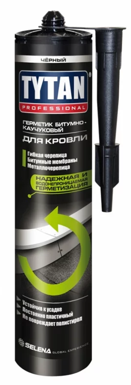 Герметик Tytan Professional бітумно-каучук для .кровлі чорн.310мл