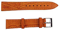 Ремешок для часов кожаный Mykhail Ikhtyar 18 мм Рыжий (S18-418S orange) EM, код: 8298371