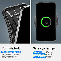 Чохол Spigen для Samsung Galaxy S24 - Liquid Air, Matte Black (ACS07347), фото 6