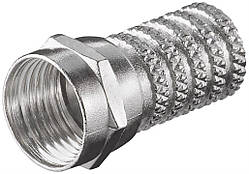 Конектор антенний Goobay FreeEnd-RF:F (конектор)  M нарізний D6.0mm Zinc(75.05.1852) SC, код: 7454239