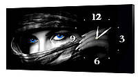 Настенные часы ProfART на холсте 30 x 53 см Таинственный взгляд (ch28 _S) NB, код: 1225373