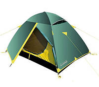Палатка туристическая трехместная Tramp Scout 3 V2 TRT-056 Зеленый с желтым (iz00051) IN, код: 1210563