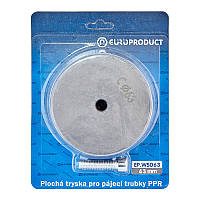 Насадка плоская для паяльника Europroduct EP.WS063 PPR труб 63mm (EP6103) BK, код: 8406085