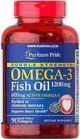 Рыбий жир Омега-3 Puritans Pride 1200 600 мг 90 капсул (32356) EV, код: 1536067