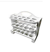 Контейнер для зберігання яєць у холодильник 3-рівневий 27*9,8*22,5 см Irak Plastik BNM-6874 UP, код: 8357647
