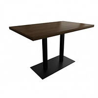 Стол барный прямоугольный SDM Родас для кафе пластик металл W 120х60 Орех DH, код: 2728469