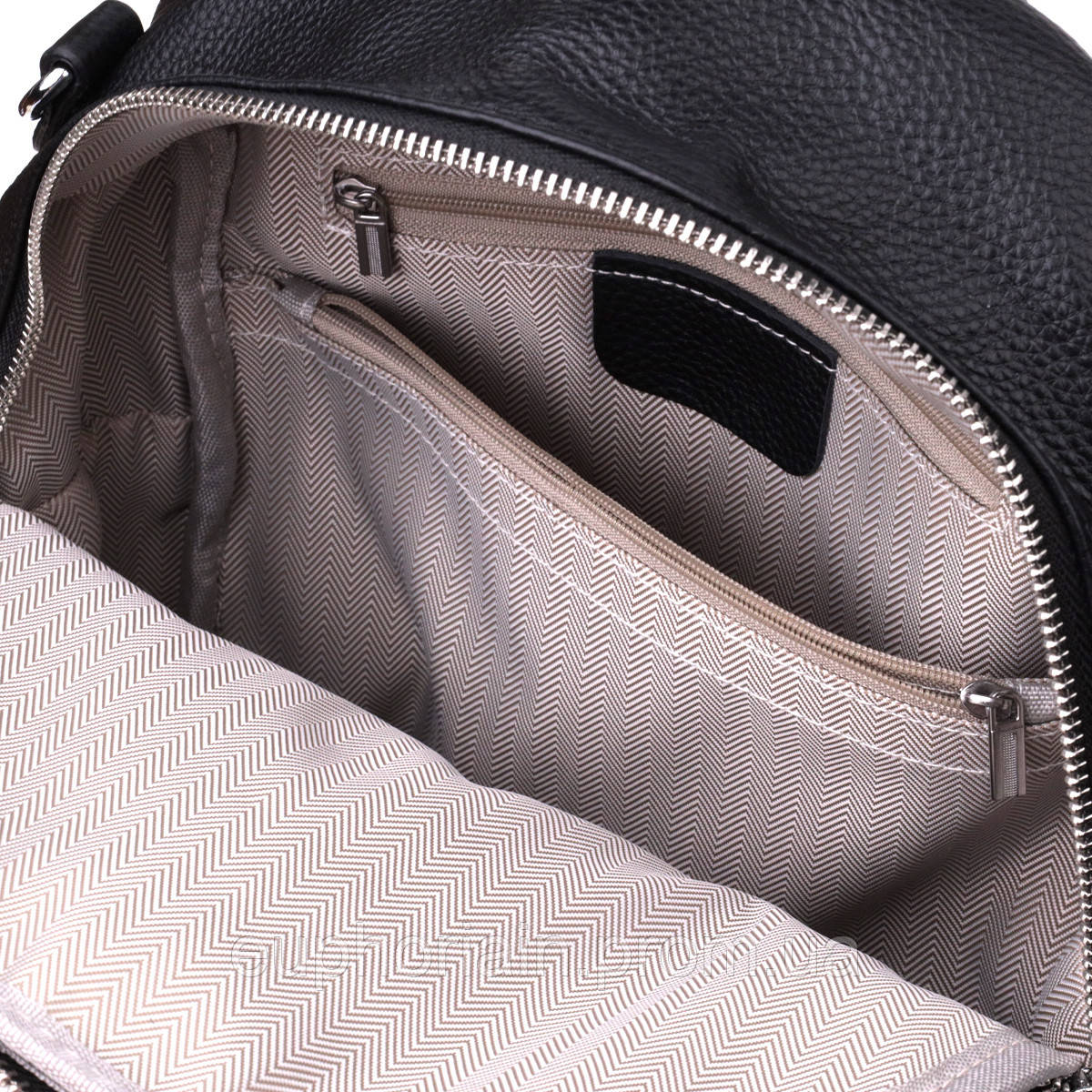 Кожаный женский рюкзак с функцией сумки Vintage 22567 Черный Отличное качество - фото 4 - id-p2161513698