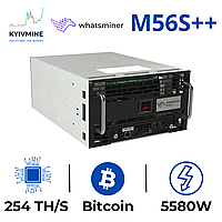 WHATSMINER M56S++ 254TH/s, на иммерсионном охлаждении, для майнинга криптовалют BTC