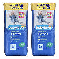 Подгузники-трусики Babylove Premium 5 junior JUMBOPACK 13-20 кг 80 шт PZ, код: 8104985