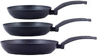 Набор Kamille сковород Gregers Black диаметр 20см диаметр 24см диаметр 28см с антипригарным п GM, код: 7425335