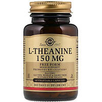 Теанин Solgar L-Theanine Free Form 150 mg 60 Veg Caps XN, код: 7519139