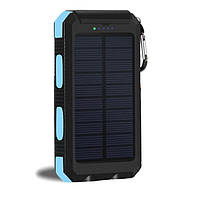 УМБ Power Bank Solar ES1600 фонарик + компас с солнечной панелью 16000 mAh Влагозащищен (ES16 TN, код: 7782519