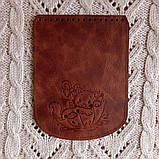 Клапан для рюкзака "Парасолька". Колір "Коньячний"., фото 2