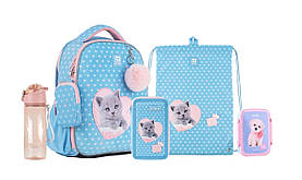 Шкільний набір Kite Studio Pets (рюкзак, пенал, сумка, ланчбокс, пляшка) 115-130 см, SET_SP24-555S-1