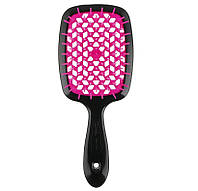 Щетка для волос черная с фуксией Superbrush Janeke UP, код: 8163954