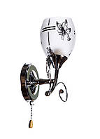 Светильник настенный классическое бра Sunlight стеклянный плафон 1312 1 TT, код: 8364376
