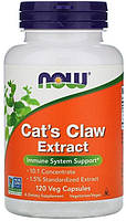 Кошачий коготь NOW Foods Cat's Claw Extract 120 Veg Caps FE, код: 7518292