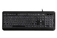 Клавиатура 2E KS120 White Backlight (2E-KS120UB) Black USB UP, код: 6747034