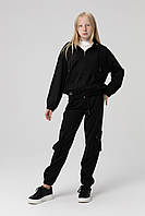 Костюмы для девочки (кофта+брюки) Viollen 2174 164 см Черный (2000989978985) GT, код: 8214913