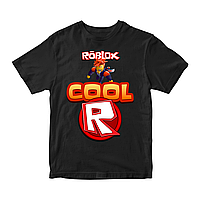 Футболка черная с принтом онлайн игры Roblox Cool R Roblox Кавун 7-8 лет ФП011978 TT, код: 8379718