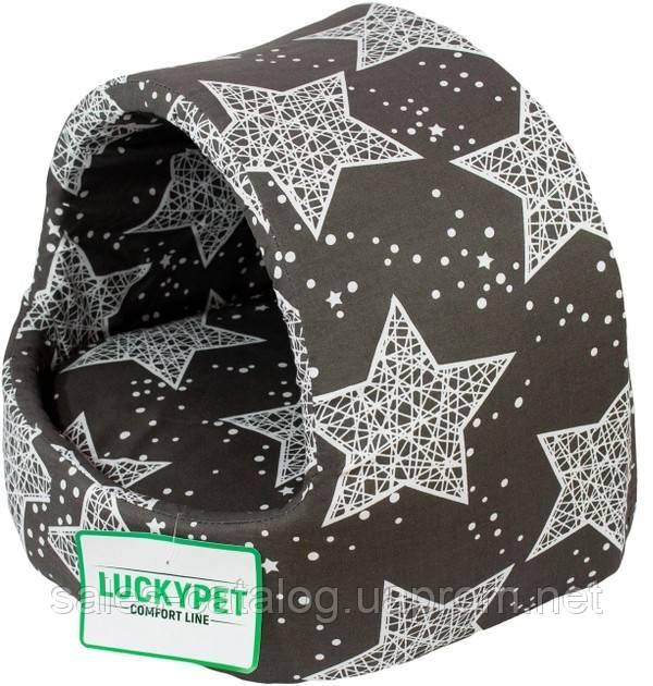 Будиночок для собак і кішок Lucky Pet 0 Белла 30x27x27 см Сірий (4820224210742) SC, код: 8243052