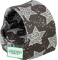 Будиночок для собак і кішок Lucky Pet 0 Белла 30x27x27 см Сірий (4820224210742) SC, код: 8243052