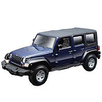 Модель машинки Jeep Wrangler Unlimited Rubicon The black 1:32 Bburago OL32867 ET, код: 6674073