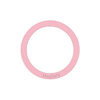 Магнитное кольцо пластина Wuw Silicone MagSafe 0.6 мм iPhone 12 13 Pink MP, код: 8217581