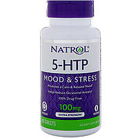 5-HTP 5-гидрокситриптофан Natrol замедленного высвобождения 100 мг 45 таблеток SP, код: 7583066
