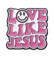 Значок на одежду. Булавка. Брошь I love Jesus. Я люблю Иисуса. Христианские сувениры. Иисус Спаситель. 3