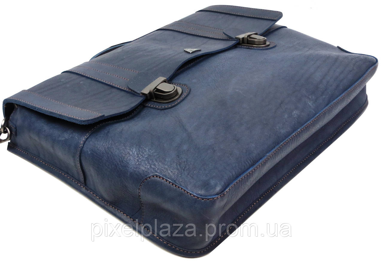 Мужской кожаный портфель Mykhail Ikhtyar Синий (50033 blue) PZ, код: 7940553 - фото 4 - id-p2159778673