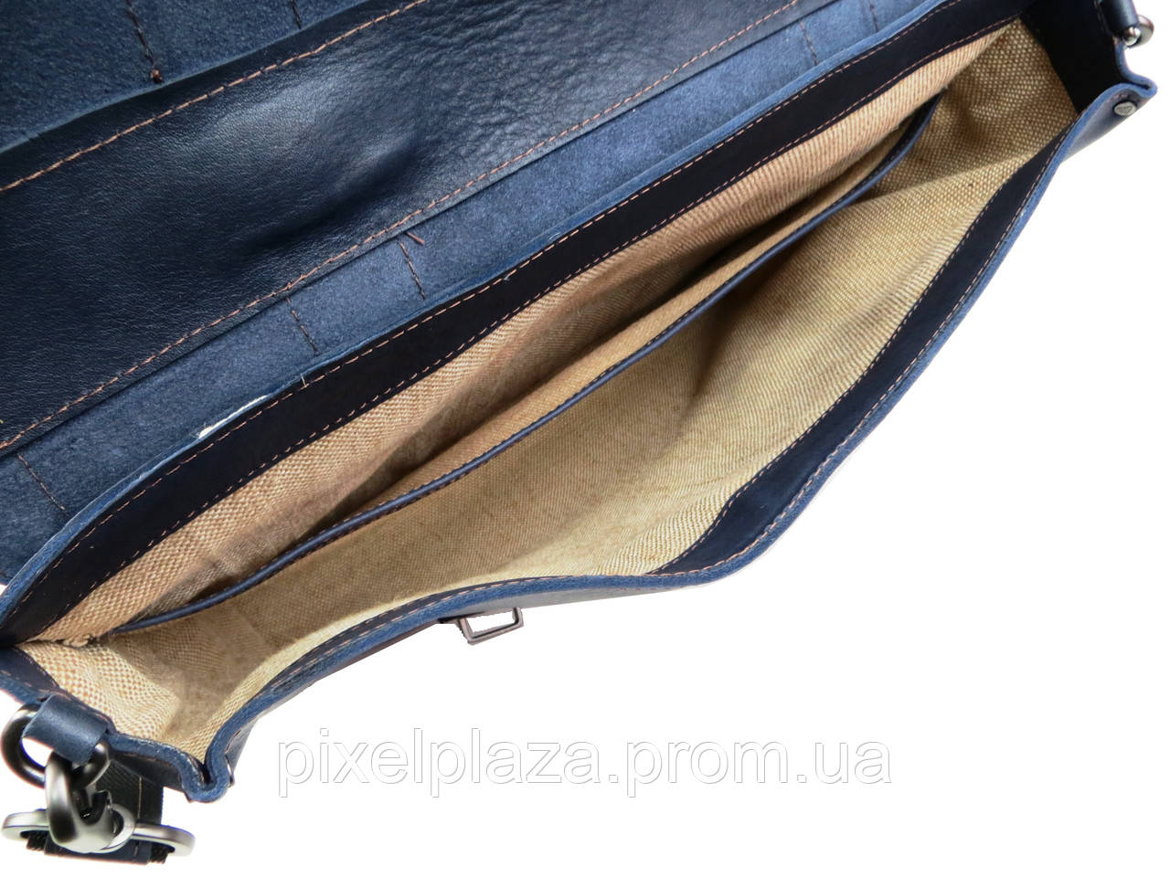 Мужской кожаный портфель Mykhail Ikhtyar Синий (50033 blue) PZ, код: 7940553 - фото 7 - id-p2159778673