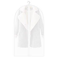 Чехол для одежды полиэтиленовый Clothes Cover JH00145 L 55 х 97 см Белый-Полупрозрачный (tau_ BM, код: 1014950