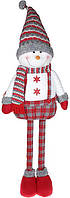 Игрушка мягкая Снеговик в комбинезоне 12х28х48см белый с красным Bona DP69185 FG, код: 7426944