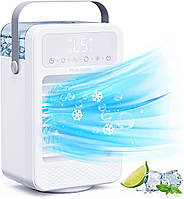 Fivangin F2a - Мобильный кондиционер, мини-охладитель воздуха 5в1, портативный, 5 скоростей, ЖК-дисплей