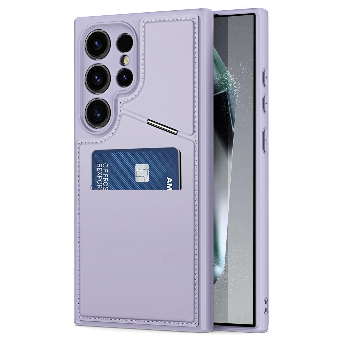 Чохол бампер протиударний DUX DUCIS Rafi Series MagSafe Magnetic Holder RFID для Samsung Galaxy S24 Ultra Purple