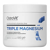 Микроэлемент Магний для спорта OstroVit Triple Magnesium 100 g 66 servings Pure GM, код: 7558909