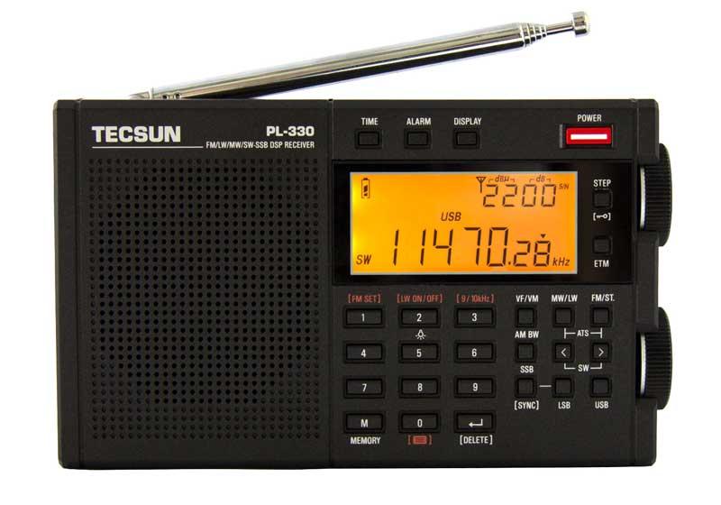 Tecsun PL-330 DSP всехвильовий радіоприймач УКХ/FM/LW/MW/SW/SSB, (USB Type-C)