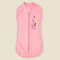 Пеленка-кокон на молнии Dexters hello baby 0-1 месяца розовый QT, код: 8418635