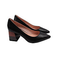 Туфлі жіночі Oeego Чорні натуральна шкіра 138-22DT 39 AG, код: 7462668